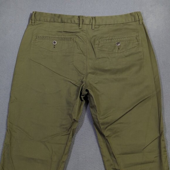 Perk Pants Men's 35x30 Green Feel Good Chino Slim Stretch Casual 5 Pocket - Picture 3 of 10